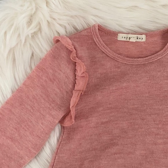 COPPER KEY Toddlers’ Light Pink Sweater Dress M - Picture 2 of 5